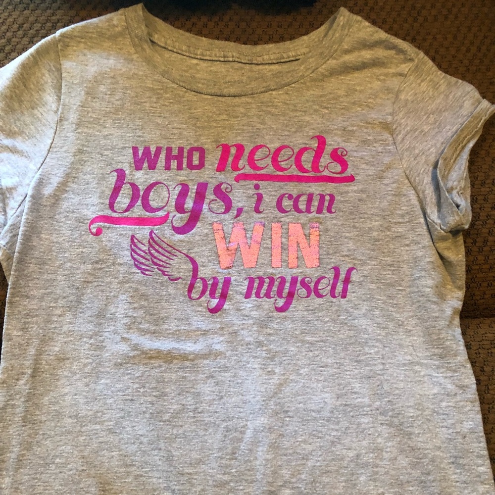 Gray champion shirt